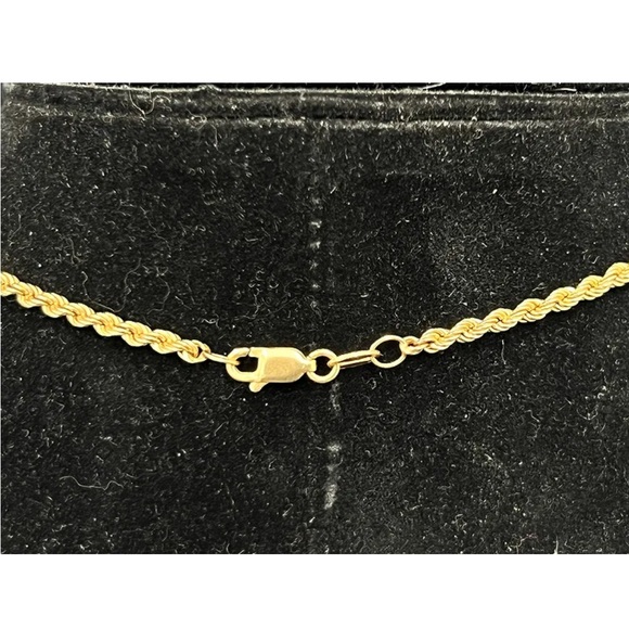 10K Gold BOLERO HEART Rope Necklace - Picture 4 of 4